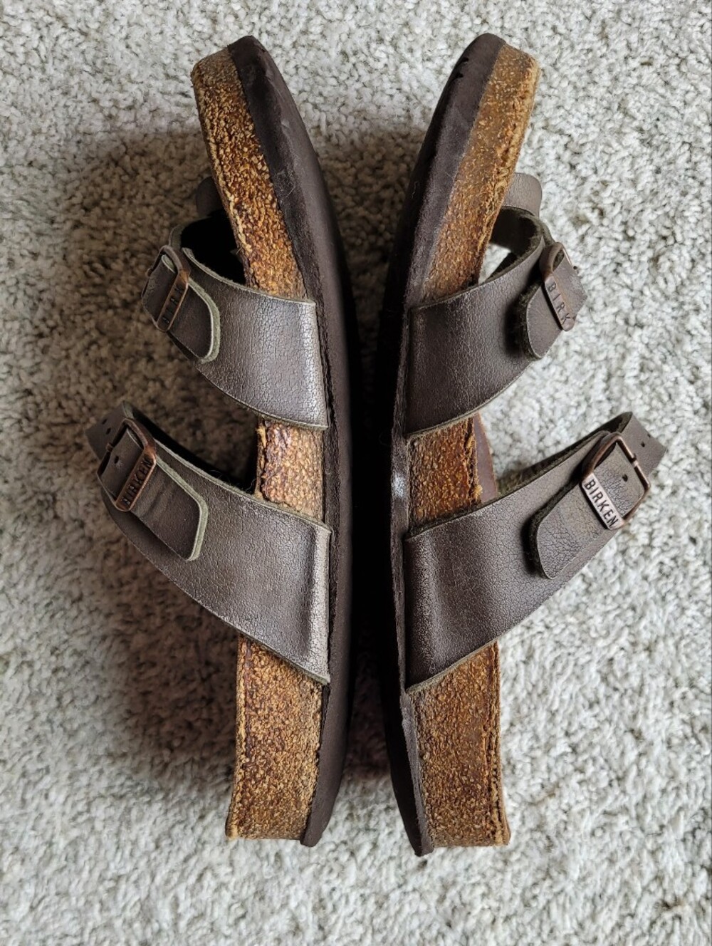 Light Brown Birkenstocks 7 1/2  Look Pretty Good!